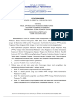 Pengumuman Hasil Optimalisasi PPPK 2022