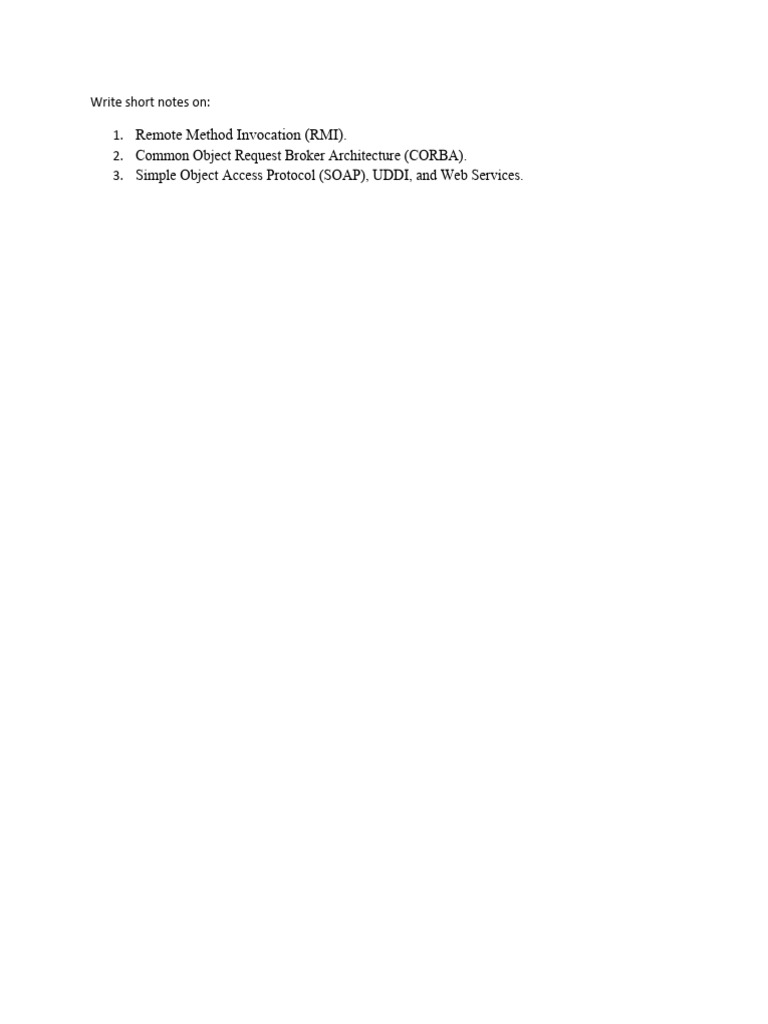 Remote Method Invocation (RMI) | PDF