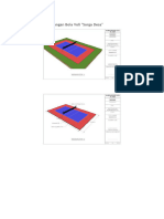 Desain Dan RAB Lapangan Bola Voli