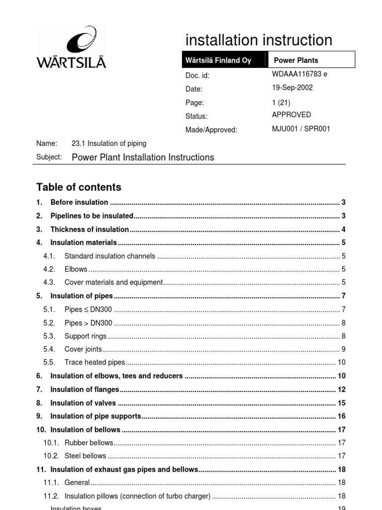 23.1 Insulation of Piping | PDF | Thermal Insulation | Pipe (Fluid ...