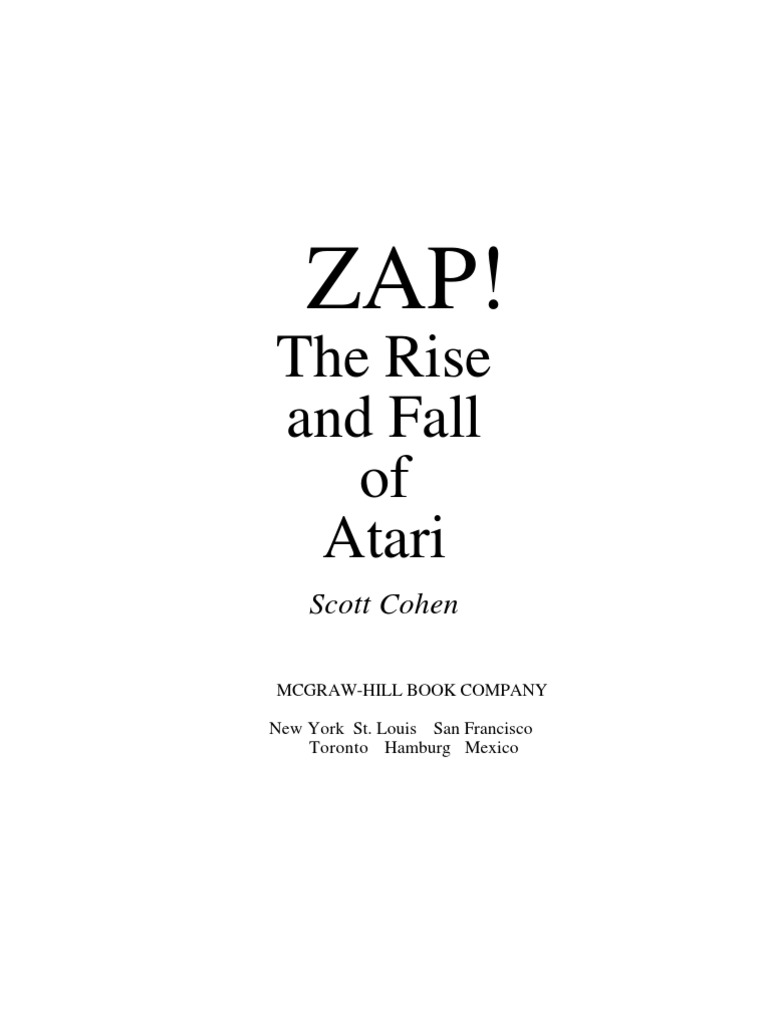 ZAP! The Rise and Fall of Atari | PDF | Integrated Circuit | Silicon Valley