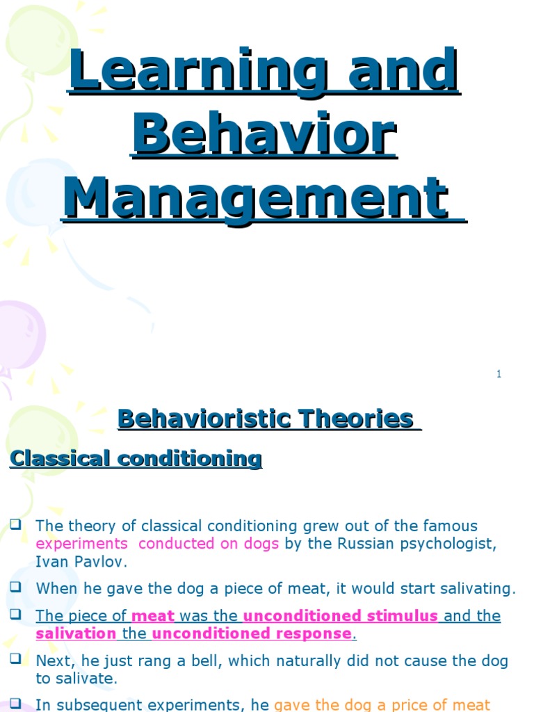 Learning | PDF | Reinforcement | Classical Conditioning