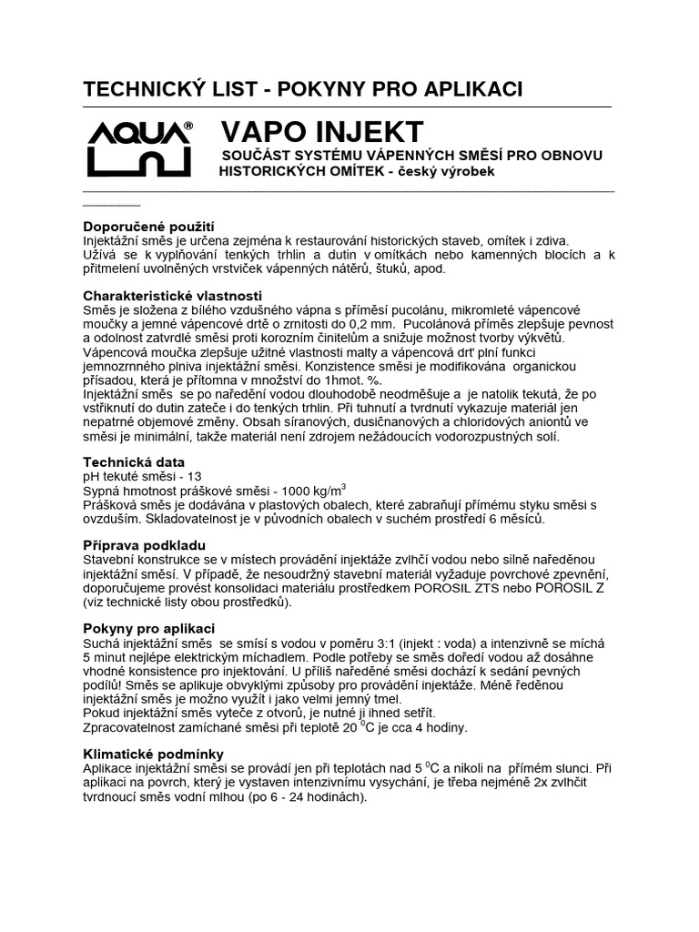 VAPO Injekt 01 | PDF
