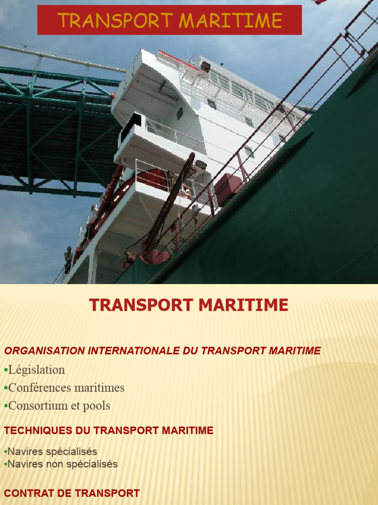 Cours Sur Le Transport Maritime PDF
