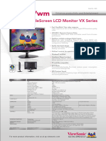 Vx1937Wm: 48Cm/19" Widescreen LCD Monitor VX Series