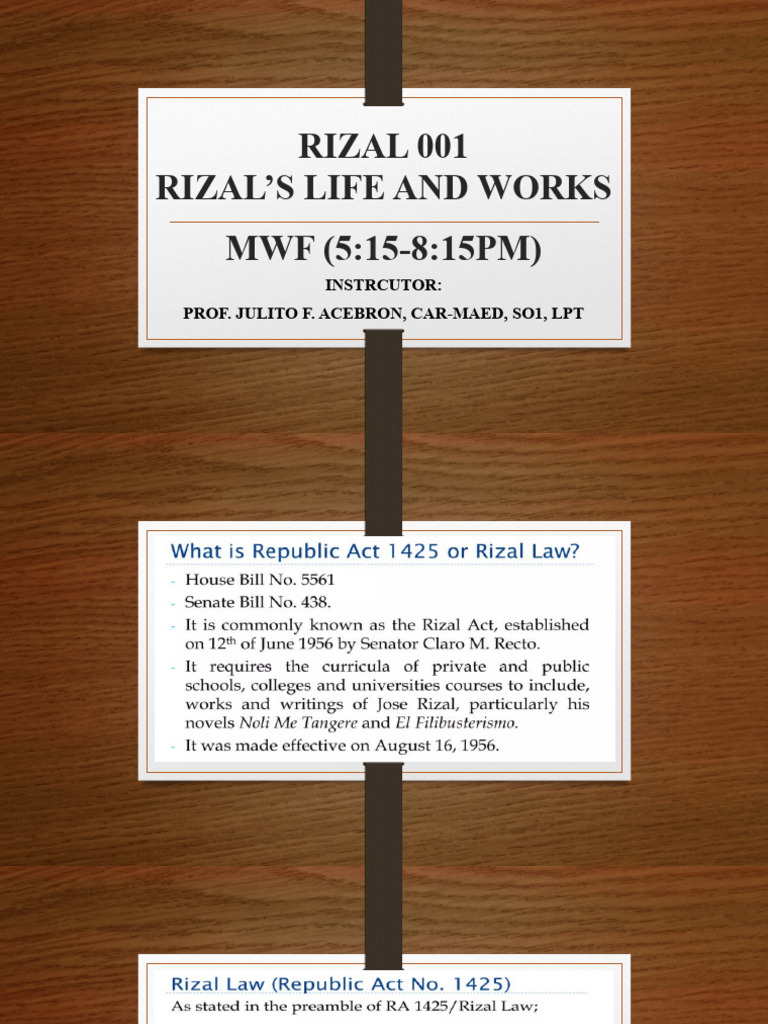 RIZAL 001 Chapter 1 | PDF