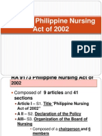RA 9173 Philippine Nursing Act of 2002