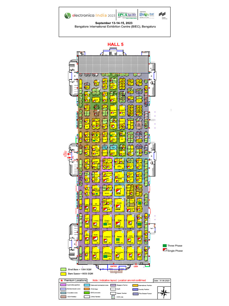 Electronica India and IPCA Expo 2023 TEMPORARY POWER REQ LAYOUT PDF