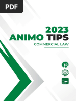 2023 Animo Tips Commercial Law