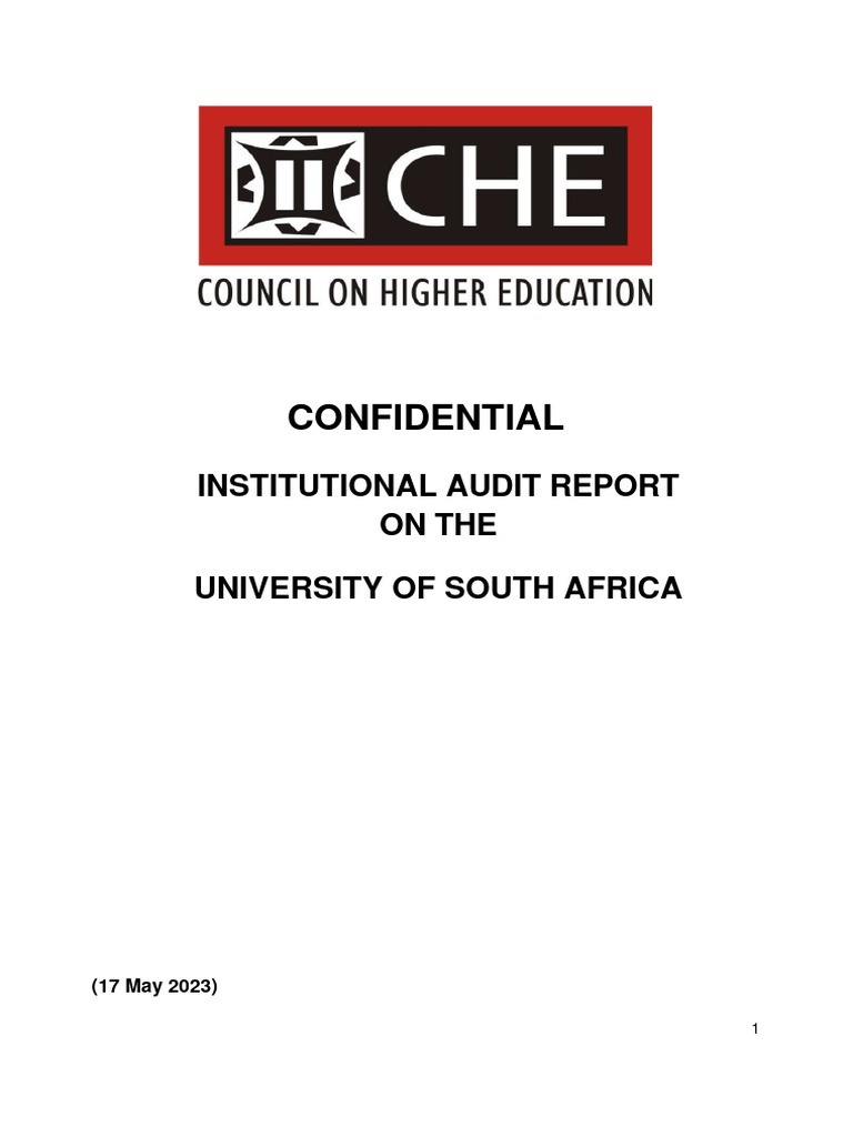 UNISA - Institutional Audit Report - June 2023 | PDF