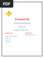 Ai Practical XTH Class