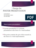 Format and Design For Poster Presentation