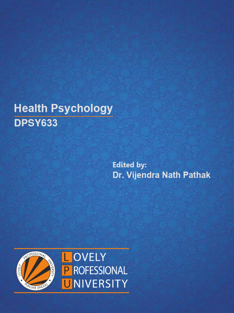 Introduction to Health Psychology | PDF | Health Psychology | Psychology