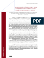 2023 - TECNOLOGIA E EDUCAÇÃO CIÊNCIAS, COMPUTAÇÃO PLUGADA E PENSAMENTO - Scielo