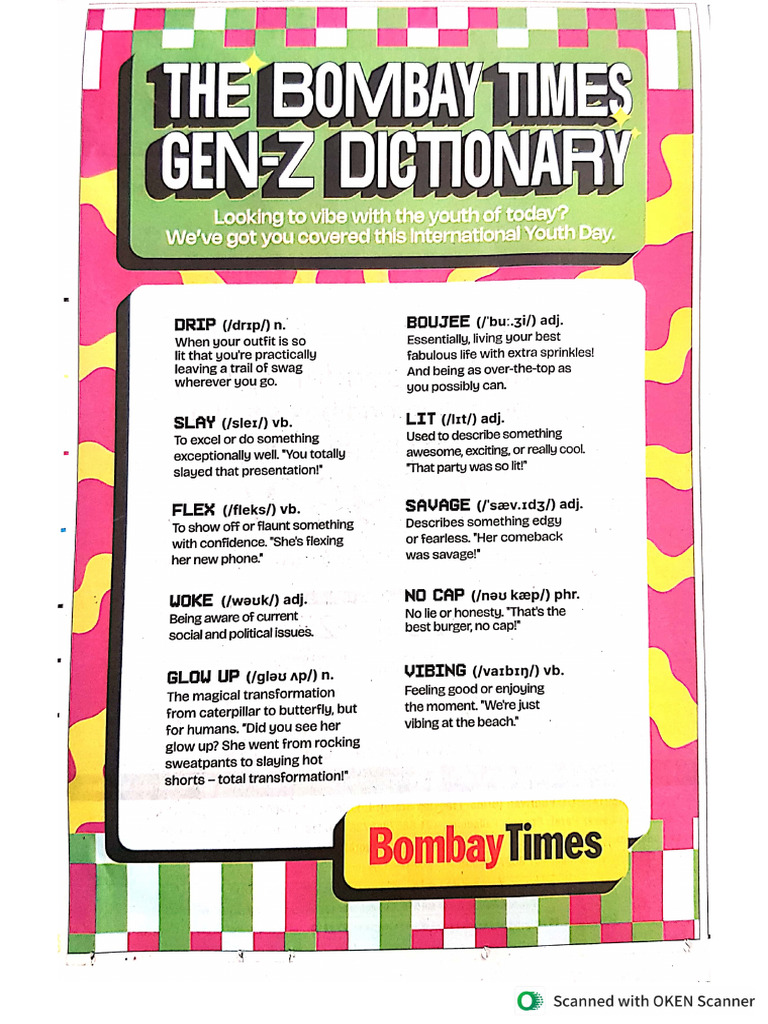 GenZ Dictionary PDF