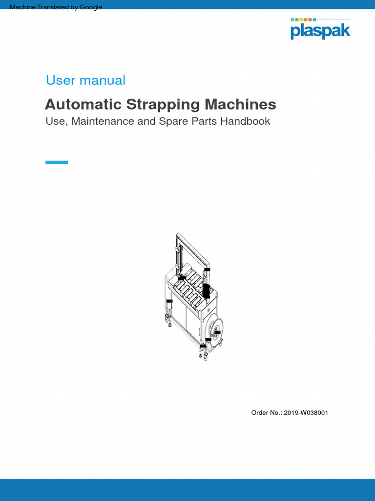 Automatic Strapping Machines User Manual PDF