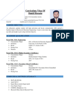 CV of Shakil Hossain