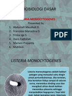 Listeria Monocytogenesis