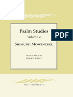Psalm Studies, Vol. 2 - Sigmund Mowinckel