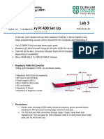 COMP 4131 - Lab 3 - Raspberry Pi400 Set Up - Fall2022