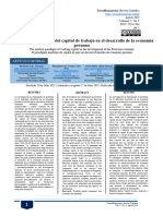 El Moderno Paradigma Del Capital de Trabajo en El Desarrollo de La Economía Peruana