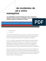 10 Tipos de Incidentes de Seguridad y Cómo Manejarlos