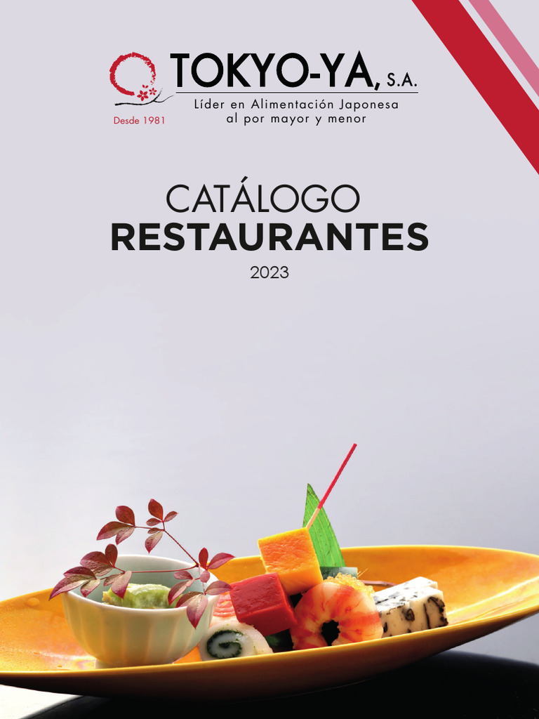 Catalogo General TOKYOYA, PDF, Sushi
