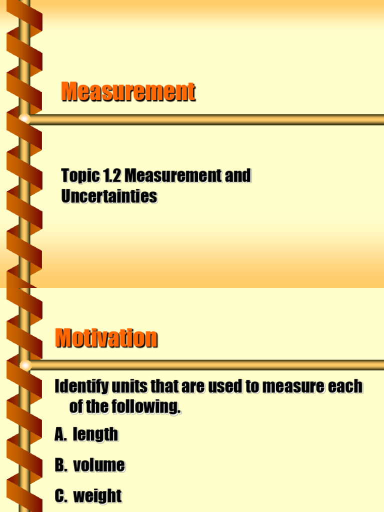 Measurement | PDF