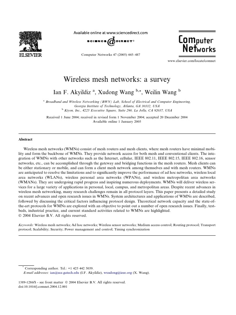 Wireless Network Papers | PDF | Computers