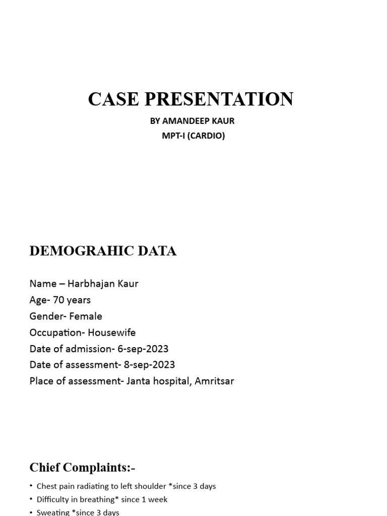 Case Presentation 1 PDF