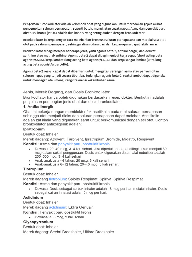Obat Bronkodilator PDF