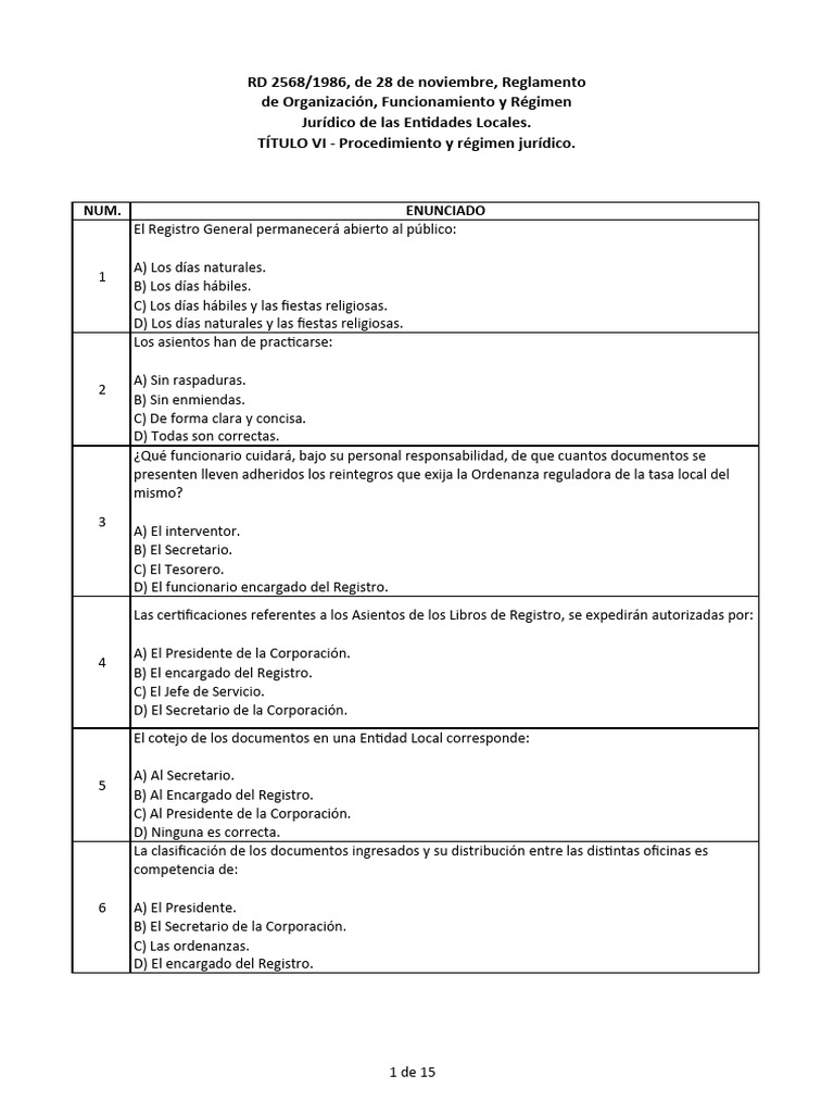 ROF 2568 Titulo VI E2 | PDF | Finanzas y dinero