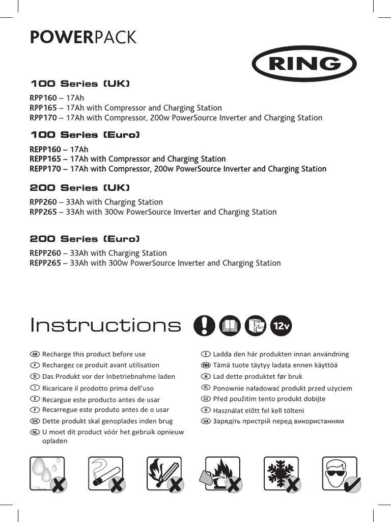 Rpp165 Instructions | PDF | Battery Charger | Electrical Engineering