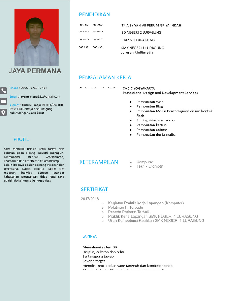 CV Jaya | PDF