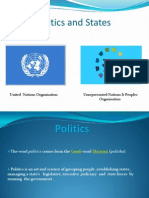 Politics and States: United Nations Organisation Unrepresented Nations & Peoples Organisation