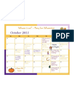 October Calendar