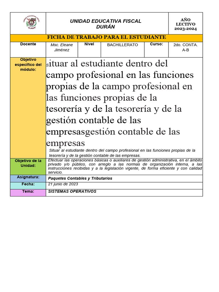 Paquetes Contables y Tributarios | PDF