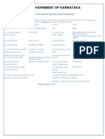 Pranav Bankalagi Birth Certificate