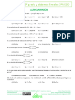 EVALUACION ECUACIONES Y SISTEMAS