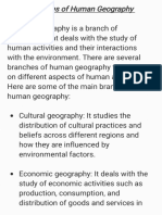 Branches of Human Geography - 230304 - 120530