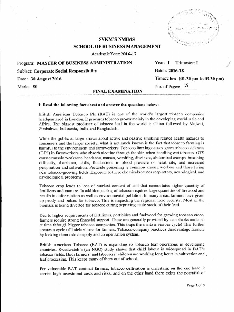 Corporate Social Responsibility | PDF