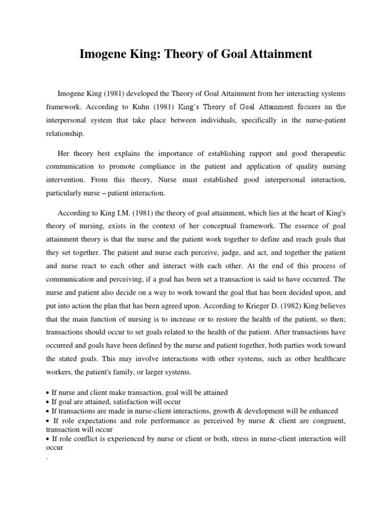 Theory of Goal Attainment PDF