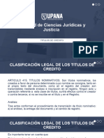 Clasificación Títulos de Crédito