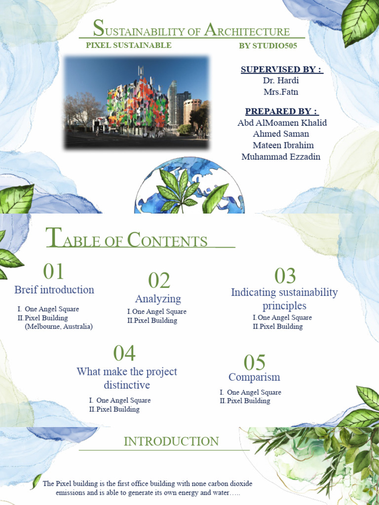 Pixel Building: A Case Study in Sustainability | PDF | Concrete ...