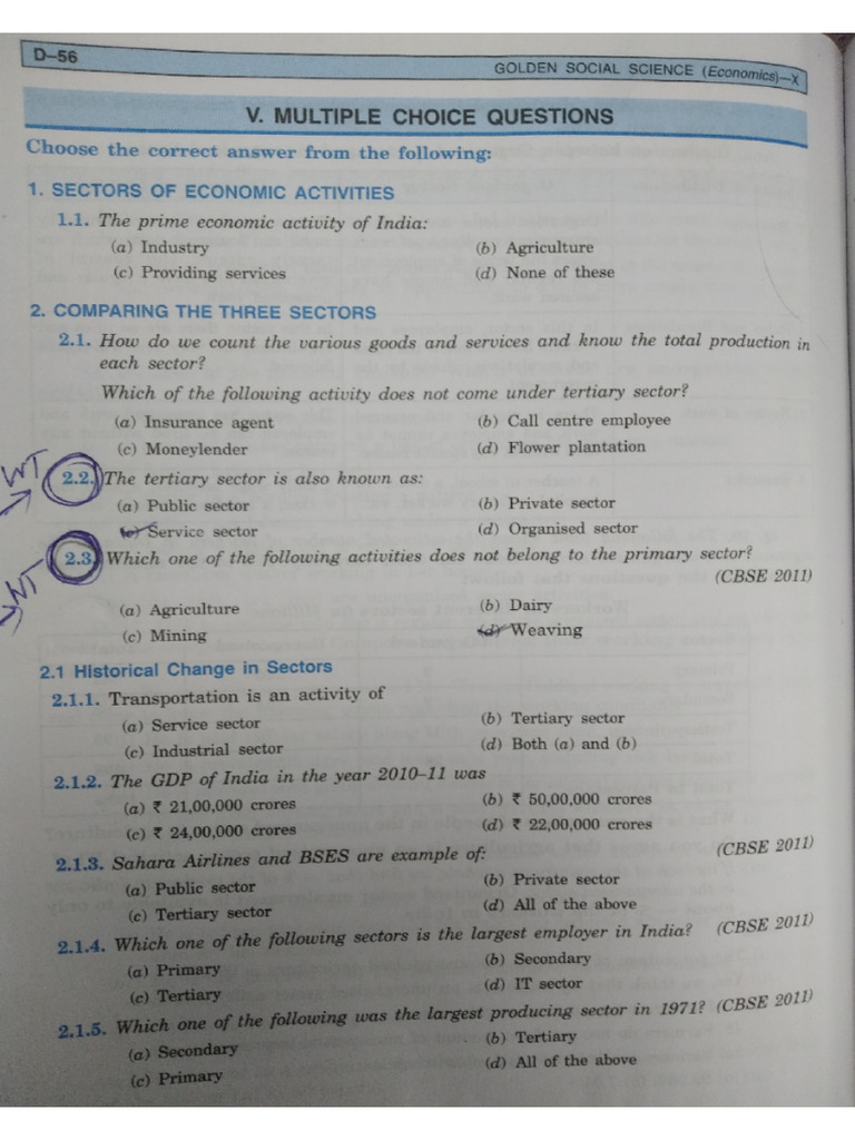 Sectors of The Indian Economy | PDF