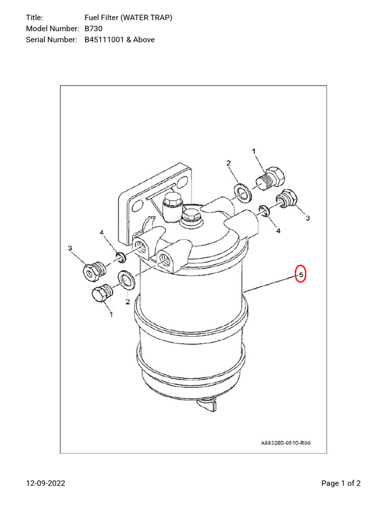 Fuel Filter (WATER TRAP)_B730 PDF
