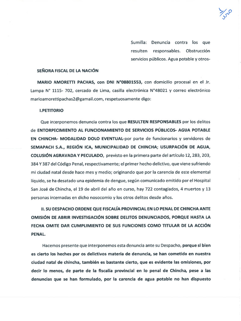 Denuncia | PDF
