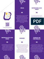 Purple & White Simple Mental Health Brochure (Tamanho Original) (Tamanho Original)