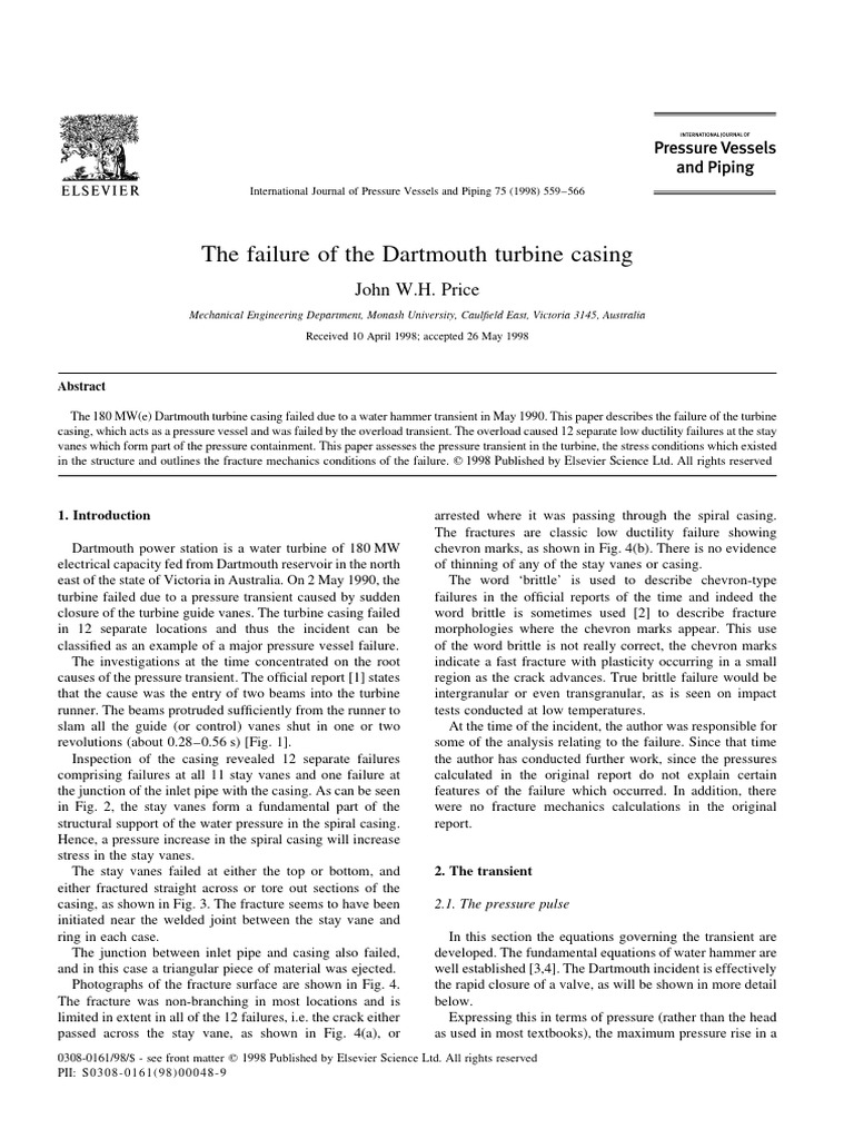 The failure of the dartmouth tur 1998 international journal of