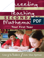 Succeeding at Teaching Secondary Mathemati - Cheryl D Roddick